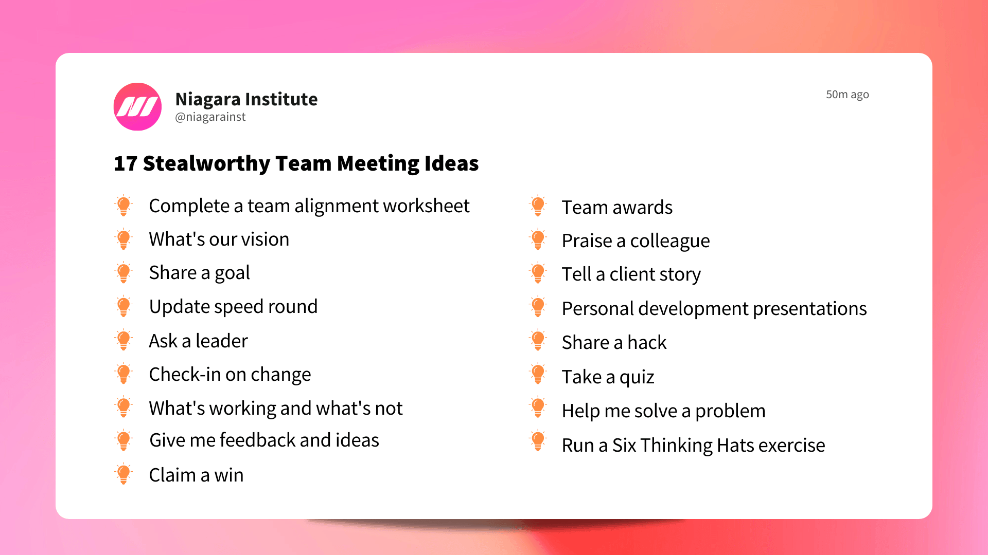 17 Stealworthy Team Meeting Ideas   17 Stealworthy Team Meeting Ideas 